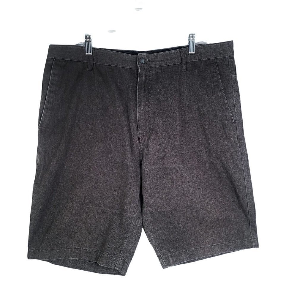 Volcom VMONTY Shorts in Charcoal Gray 10" Inseam
